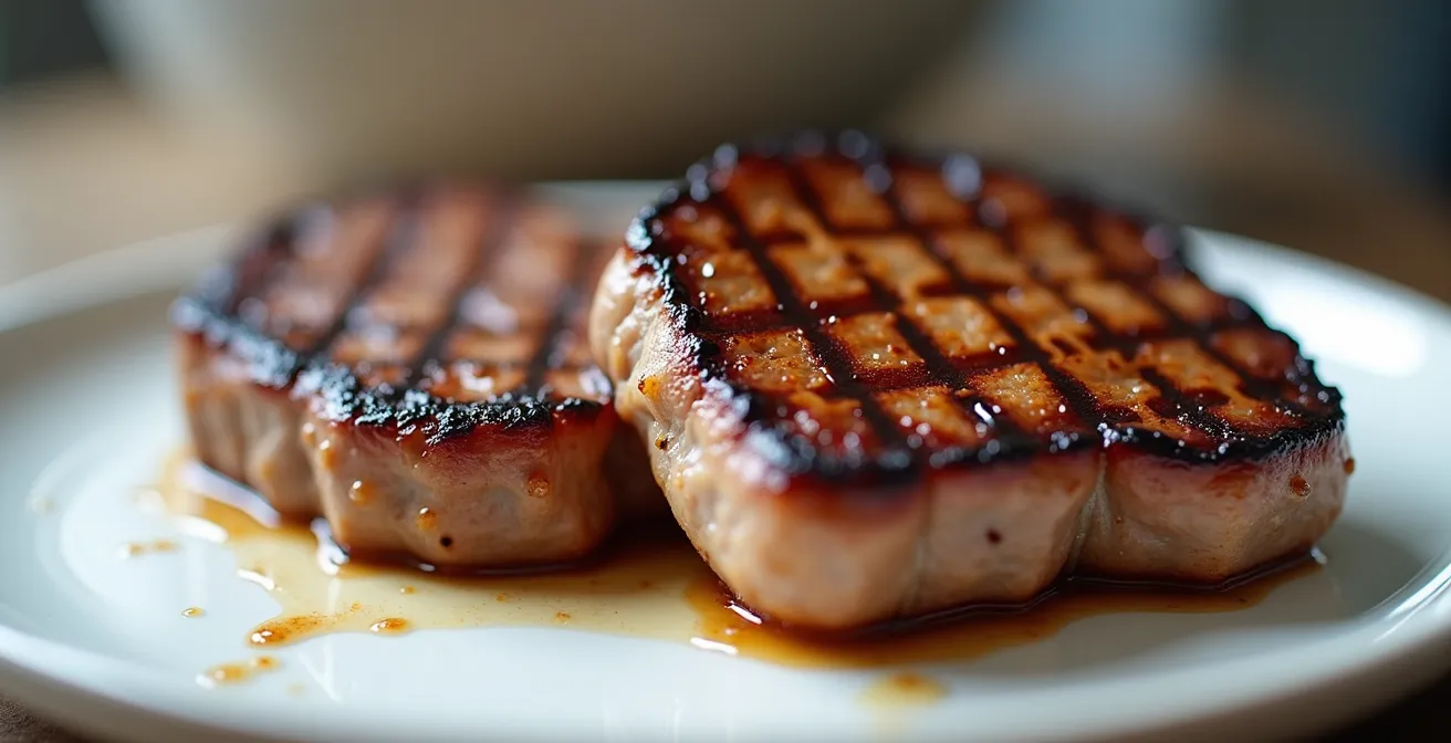 Test de dégustation à l'aveugle de grillades en laboratoire sensoriel